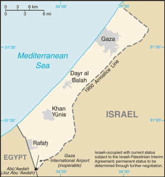 Gaza map