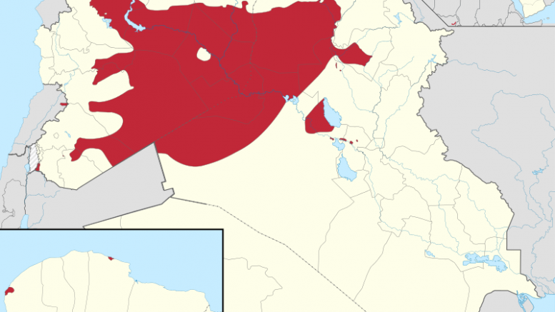 Territorial control of the Isis