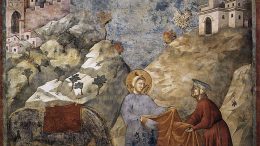 San Francesco dona un mantello ad un povero, Giotto