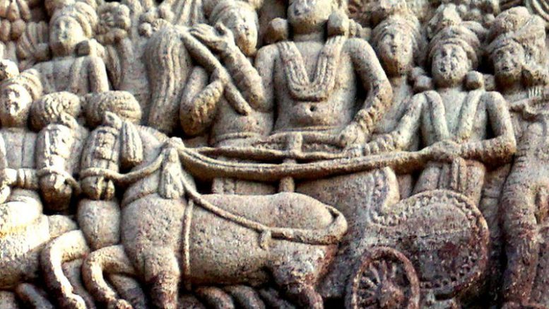Ashoka's_visit_to_the_Ramagrama_stupa_Sanchi_Stupa_1_Southern_gateway